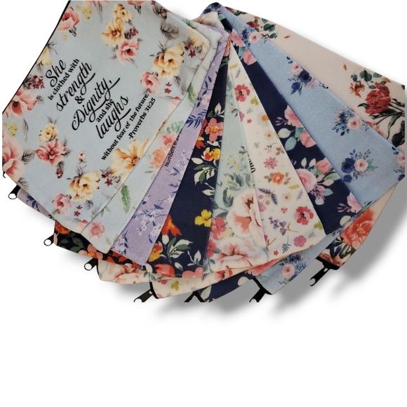 Unbranded Handbags - Floral Bible Verse Makeup Bag, Pencil Pouch, Inspiration Multipurpose Bag Gift